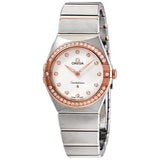 Omega Constellation Manhattan Quartz Diamond Silver Dial Ladies Watch #131.25.28.60.52.001 - Watches of America