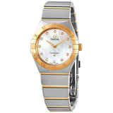 Omega Constellation Manhattan Quartz Diamond White Mother of Pearl Dial Ladies Watch #131.20.28.60.55.002 - Watches of America