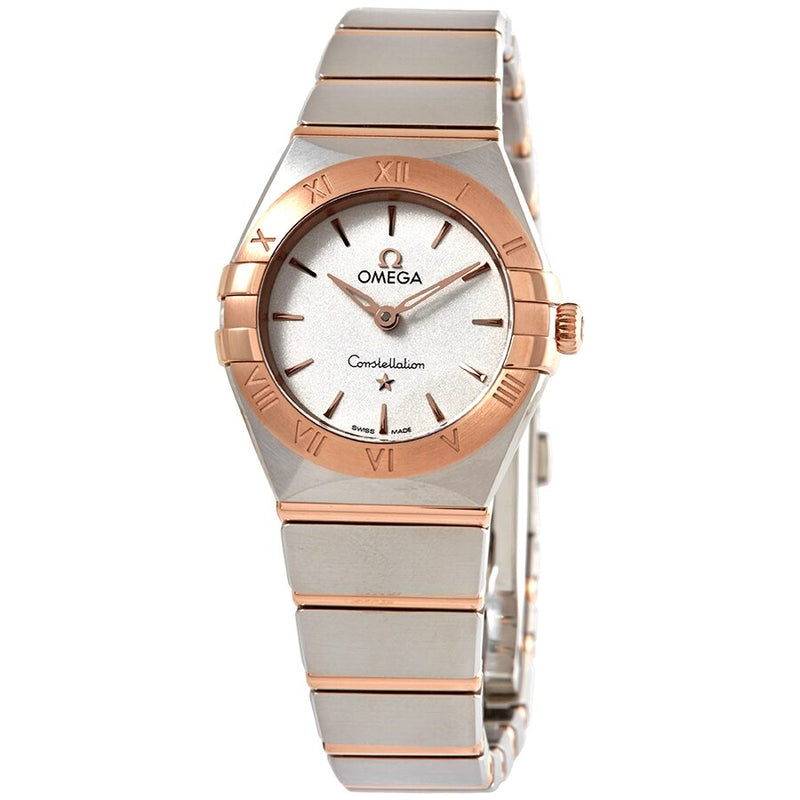 Omega Constellation Manhattan Quartz Silver Dial Ladies Watch #131.20.25.60.02.001 - Watches of America