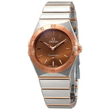 Omega Constellation Manhattan Sun-brushed Brown Dial Ladies Watch #131.20.28.60.13.001 - Watches of America