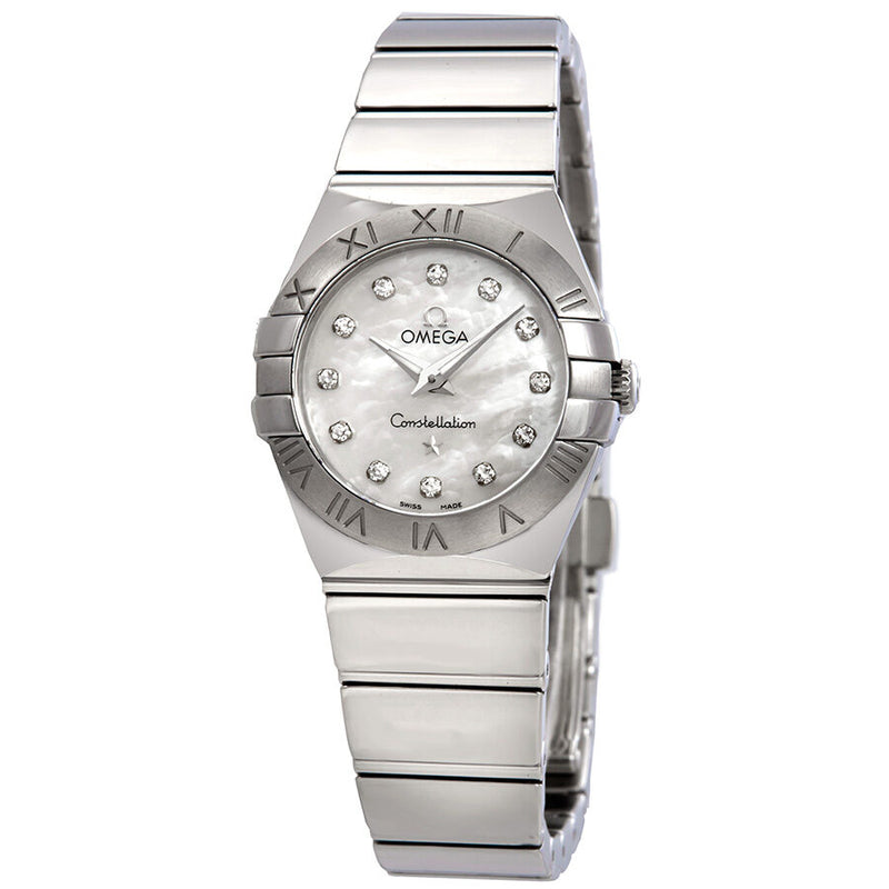 Omega Constellation Mother of Pearl Dial Ladies Watch #123.10.24.60.55.002 - Watches of America