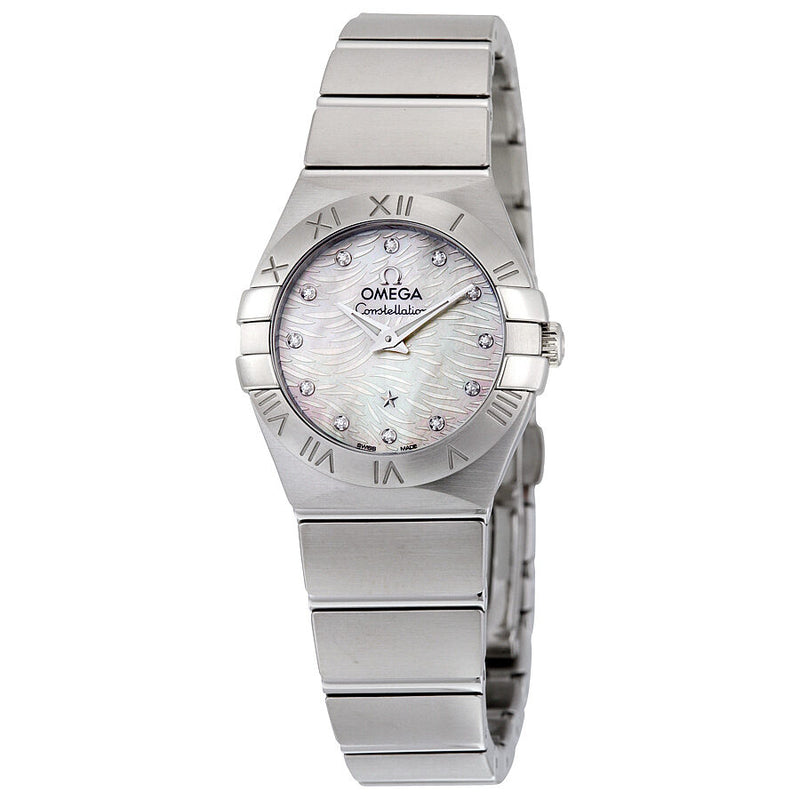Omega Constellation Mother of Pearl Dial Ladies Watch #123.10.24.60.55.004 - Watches of America