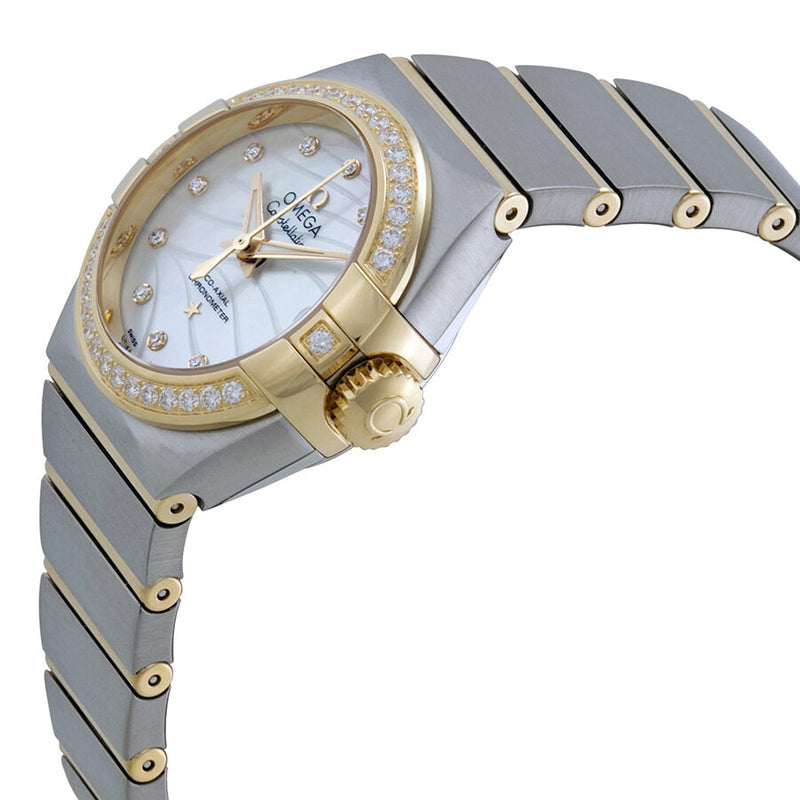 Omega Constellation Mother of Pearl Dial Steel and 18kt Yellow Gold Ladies Watch #123.25.27.20.55.004 - Watches of America #2
