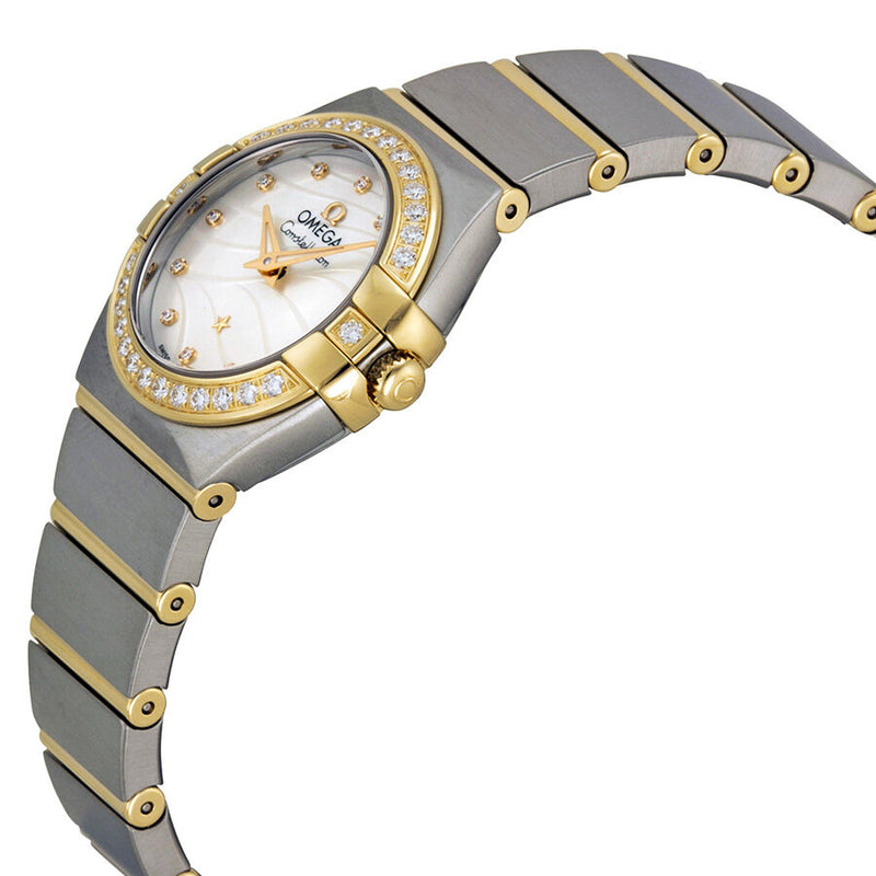 Omega Constellation Mother of Pearl Dial Steel and Yellow Gold Diamond Ladies Watch 12325246055011#123.25.24.60.55.011 - Watches of America #2