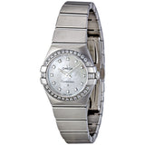 Omega Constellation Mother of Pearl Dial Steel Ladies Watch #123.15.24.60.55.001 - Watches of America