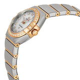 Omega Constellation Mother of Pearl Diamond Dial Brushed Steel Ladies Watch #123.25.24.60.55.002 - Watches of America #2