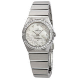 Omega Constellation Mother of Pearl Diamond Dial Ladies Watch #123.15.24.60.55.005 - Watches of America