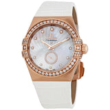 Omega Constellation Mother of Pearl Diamond Dial Ladies Watch #123.58.35.20.55.001 - Watches of America