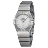 Omega Constellation Mother of Pearl Diamond Dial Ladies Watch #123.10.27.60.55.003 - Watches of America