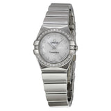 Omega Constellation Mother of Pearl Diamond Dial Ladies Watch #123.15.24.60.55.003 - Watches of America