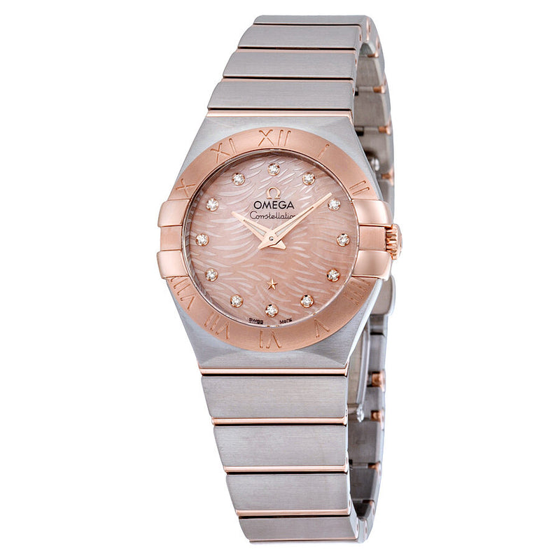 Omega Constellation Pink Mother of Pearl Dial Ladies Watch #123.20.27.60.57.004 - Watches of America