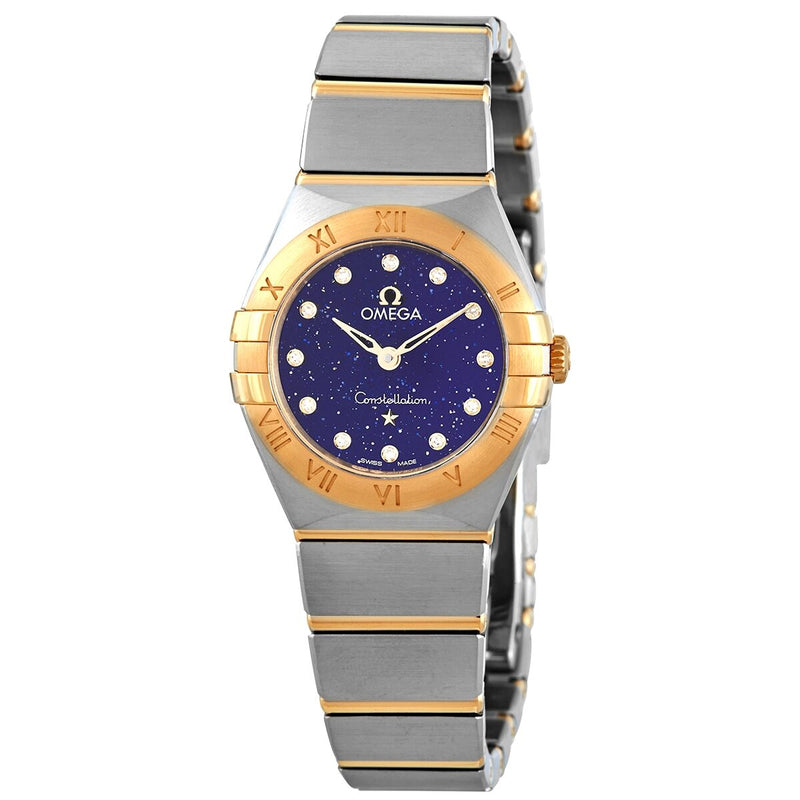 Omega Constellation Quartz Diamond Blue Dial Ladies Watch #131.20.25.60.53.001 - Watches of America