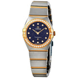 Omega Constellation Quartz Diamond Blue Dial Ladies Watch #131.25.25.60.53.001 - Watches of America