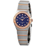 Omega Constellation Quartz Diamond Blue Dial Ladies Watch #131.25.25.60.53.002 - Watches of America