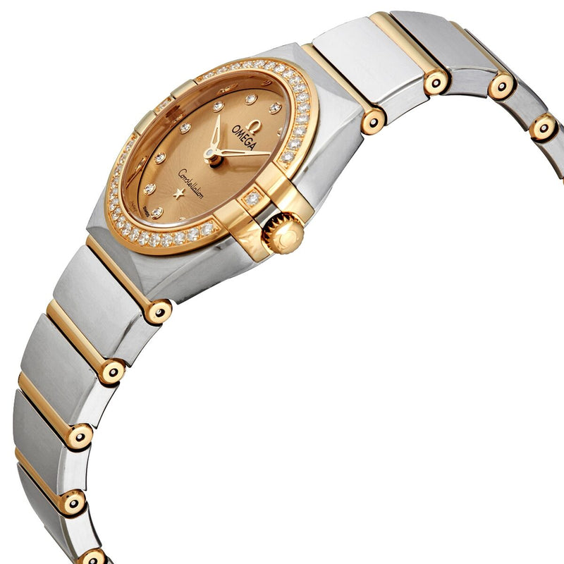 Omega Constellation Quartz Diamond Champagne Dial Ladies Watch #131.25.25.60.58.001 - Watches of America #2
