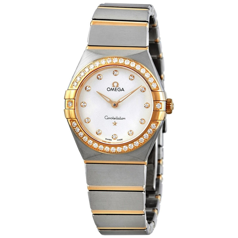 Omega Constellation Quartz Diamond Silver Dial Ladies Watch #131.25.28.60.52.002 - Watches of America