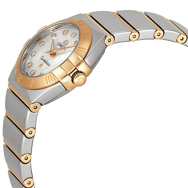 Omega Constellation Rose Gold Mother of Pearl Diamond Ladies Watch #123.20.24.60.55.003 - Watches of America #2