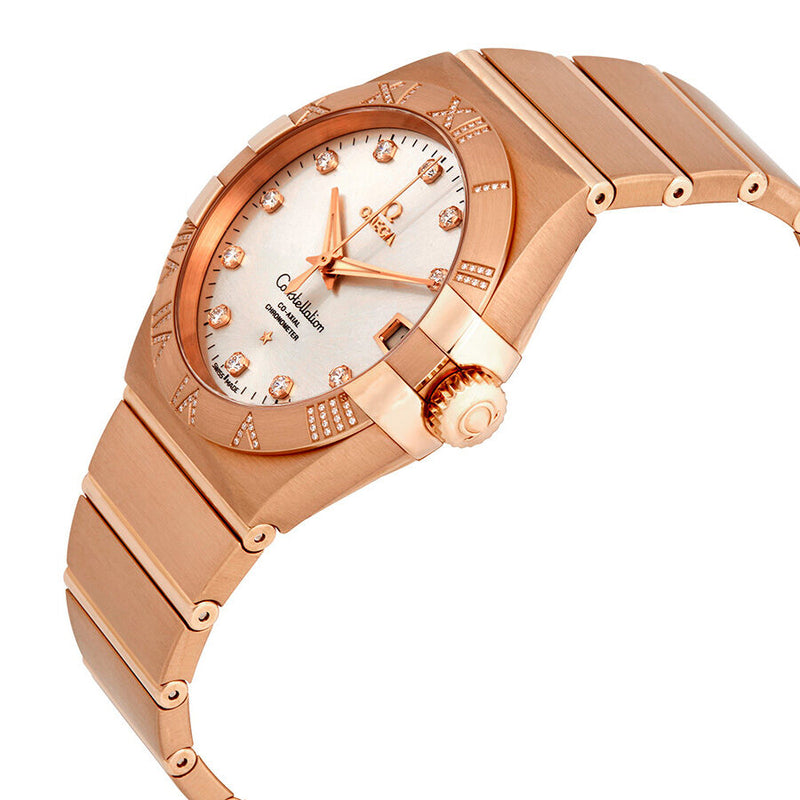 Omega Constellation Silver Dial 18kt Rose Gold Men's Watch #123.55.38.21.52.007 - Watches of America #2
