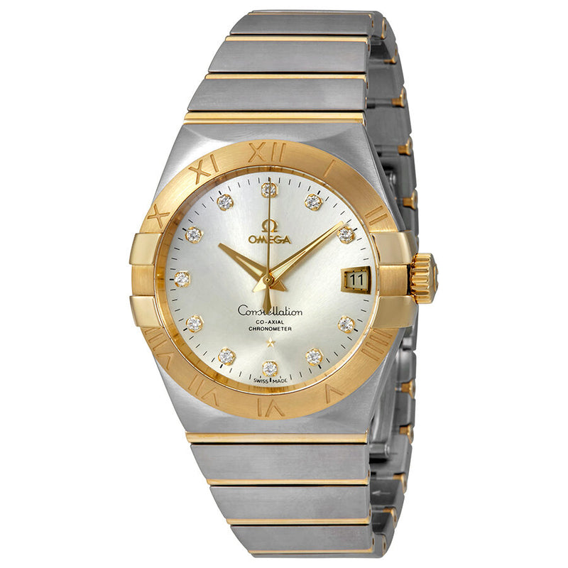 Omega Constellation Silver Diamond Dial Men's Watch #123.20.38.21.52.002 - Watches of America