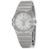 Omega Constellation Silver Diamond Dial Stainless Steel Men's Watch #123.10.35.20.52.002 - Watches of America