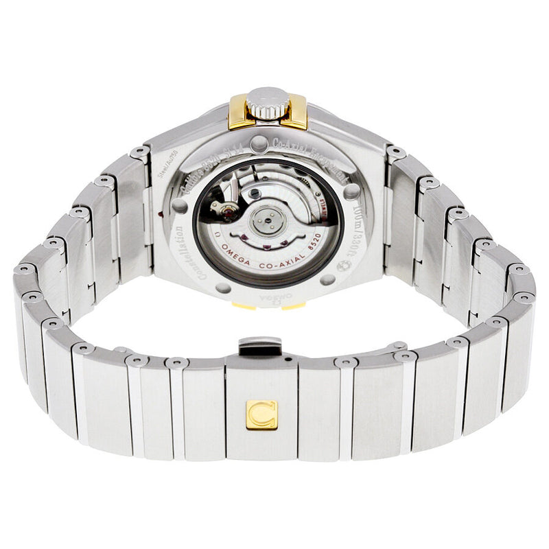 Omega Constellation White Mother of Pearl Diamond Steel and 18K Yellow Gold Ladies Watch #123.20.31.20.55.004 - Watches of America #3