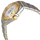 Omega Constellation White Mother of Pearl Steel Ladies Watch #123.20.31.20.55.002 - Watches of America #2