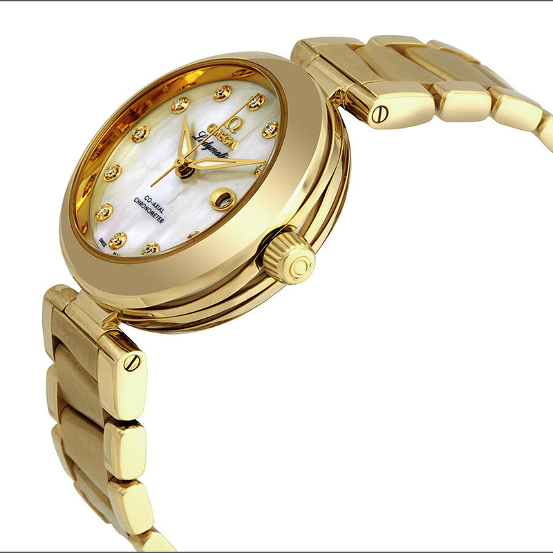 Omega De Ville 18kt Yellow Gold Ladies Watch #425.60.34.20.55.003 - Watches of America #2