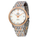 Omega De Ville Automatic Mother of Pearl Dial Stainless Steel and 18kt Rose Gold Ladies Watch 42420332005002#424.20.33.20.05.002 - Watches of America