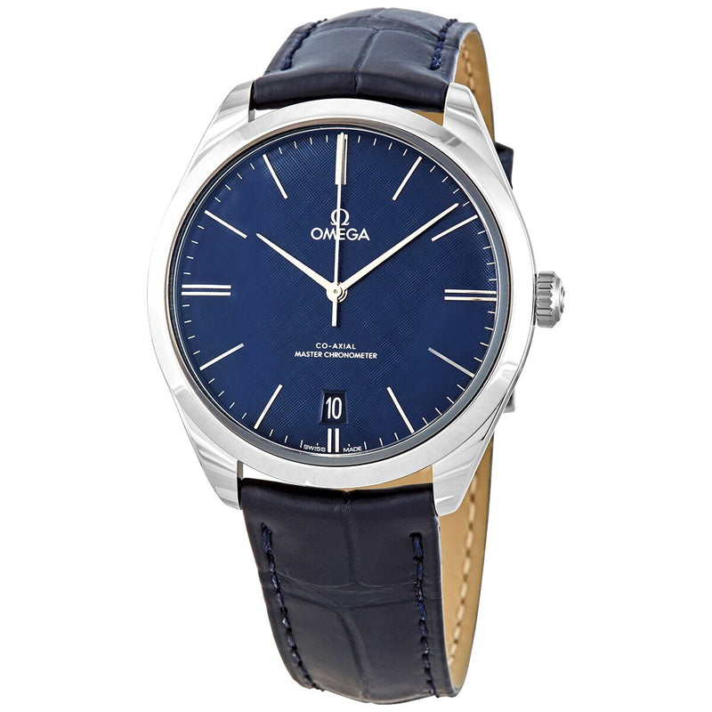 Omega De Ville Chronometer Blue Dial Men's Watch #435.13.40.21.03.001 - Watches of America