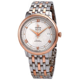 Omega De Ville Automatic Ivory Silvery Dial Steel and 18kt Rose Gold Watch #424.20.40.20.02.003 - Watches of America