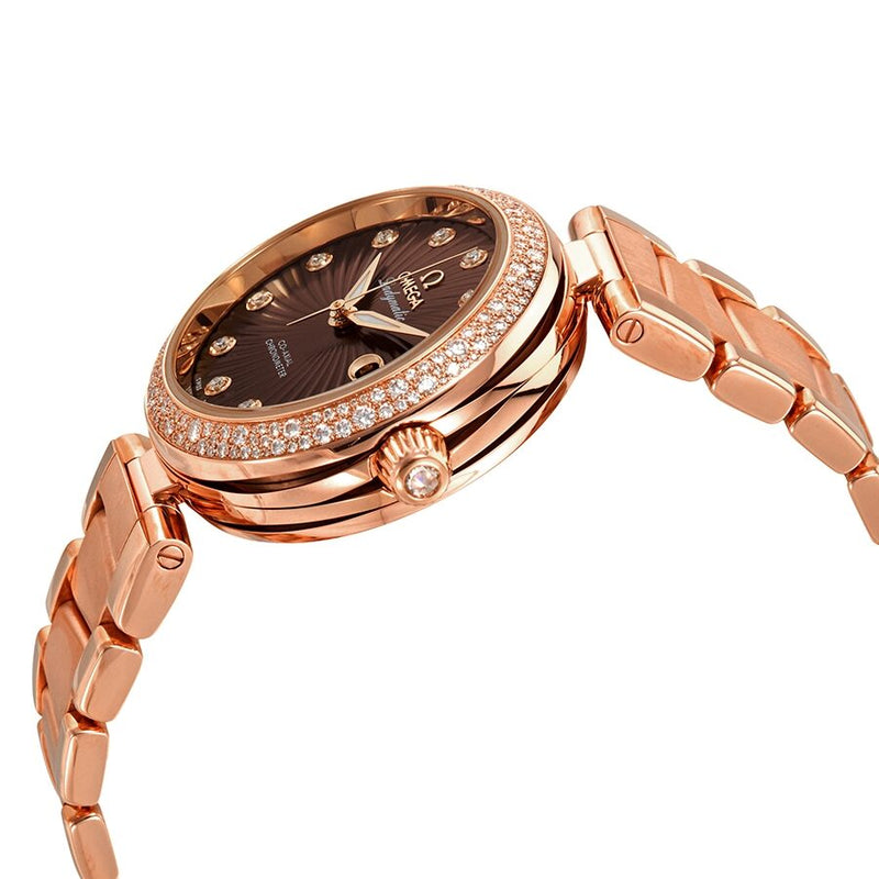 Omega De Ville Ladymatic 18kt Rose Gold Automatic Ladies Watch #425.65.34.20.63.001 - Watches of America #2