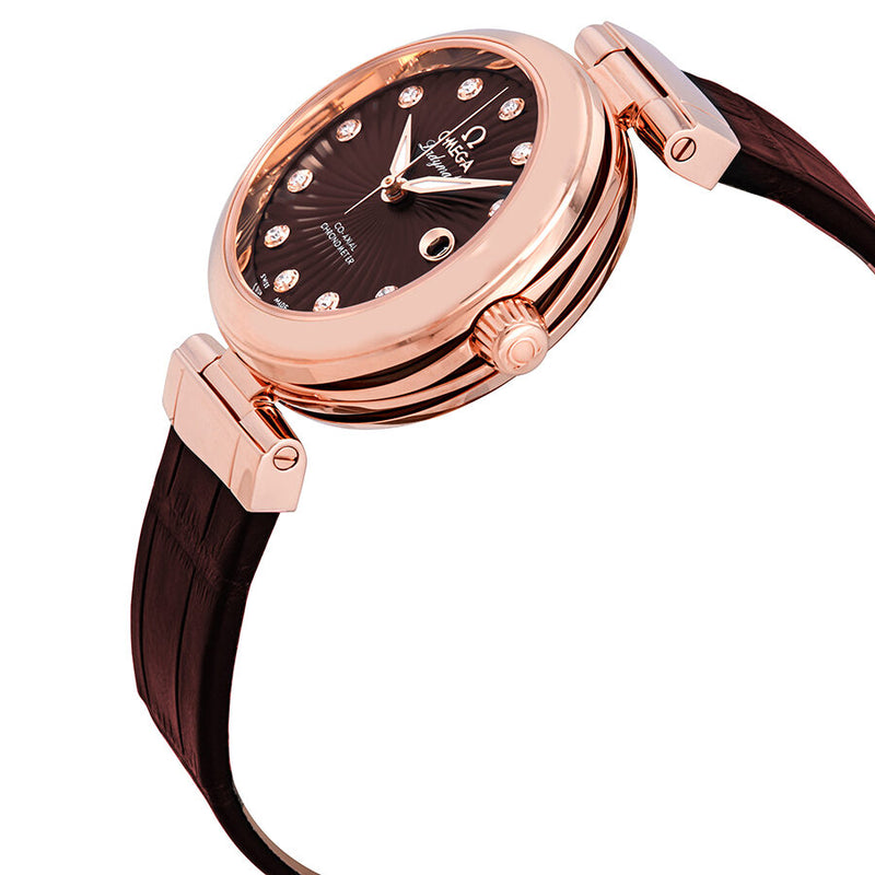 Omega De Ville Ladymatic Brown Diamond Dial Automatic Ladies Watch #425.63.34.20.63.001 - Watches of America #2