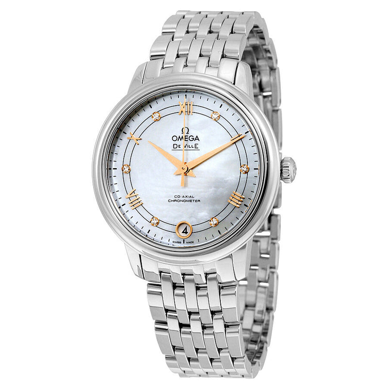 Omega De Ville Mother of Pearl Dial Ladies Watch #424.10.33.20.55.002 - Watches of America