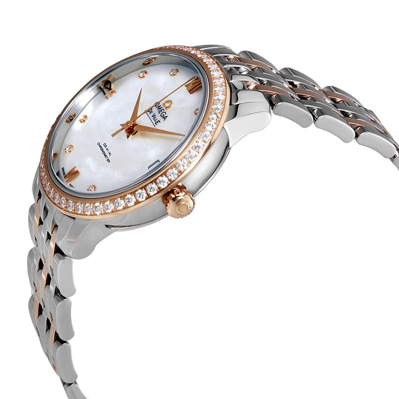 Omega De Ville Mother of Pearl Diamond Dial Ladies Watch #424.25.33.20.55.002 - Watches of America #2
