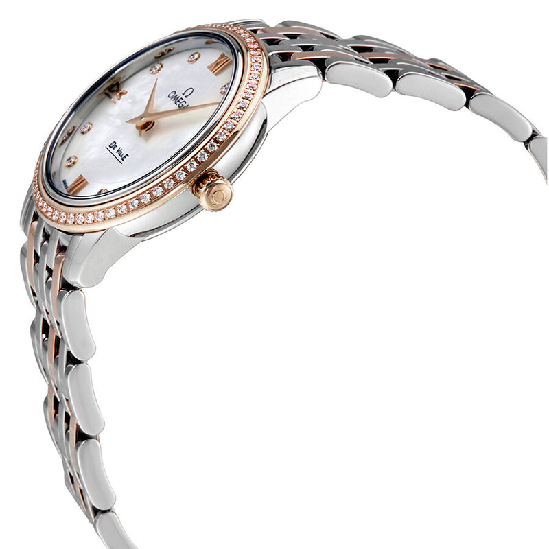Omega De Ville Perstige Mother of Peal Diamond Dial Ladies Watch 42425276055002#424.25.27.60.55.002 - Watches of America #2