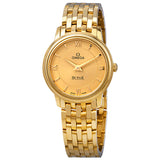 Omega De Ville Prestige Quartz Champagne Dial Ladies Watch #424.50.27.60.08.001 - Watches of America
