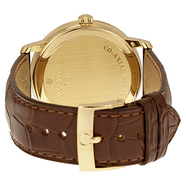 Omega De Ville Prestige Automatic Diamond Yellow Gold Men's Watch #4613.35.02 - Watches of America #3