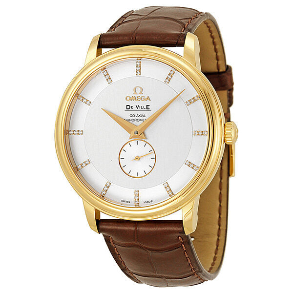 Omega De Ville Prestige Automatic Diamond Yellow Gold Men's Watch #4613.35.02 - Watches of America