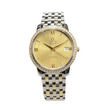 Omega De Ville Prestige Champagne Dial Ladies Two Tone Watch #424.25.37.20.58.001 - Watches of America #3