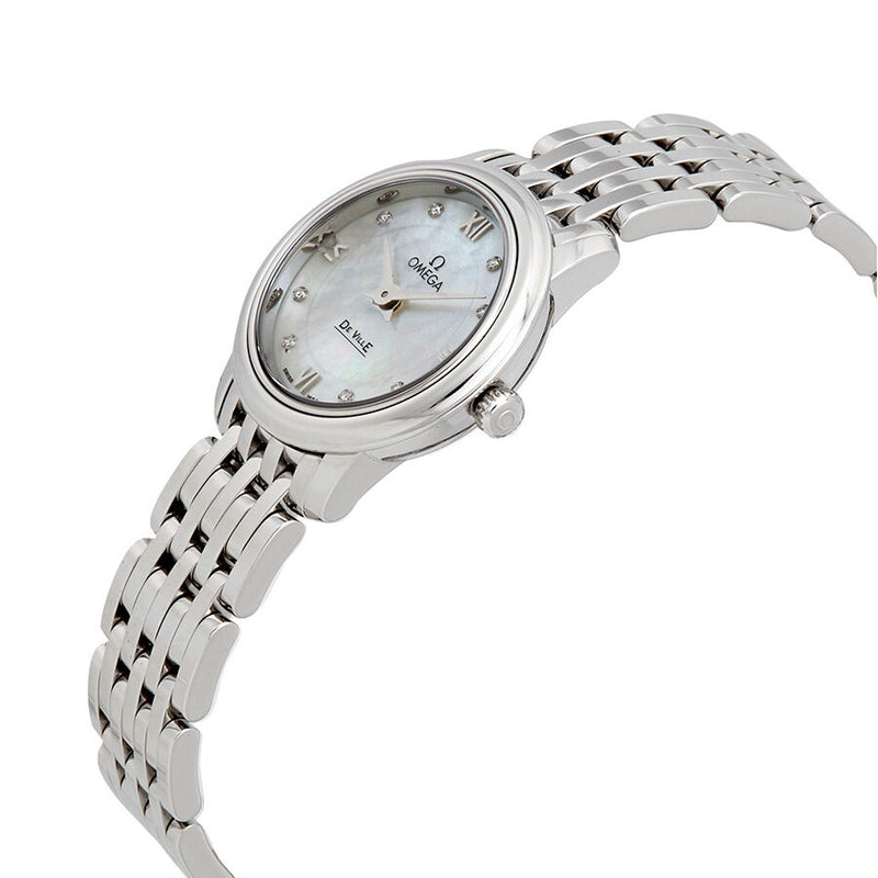 Omega De Ville Prestige Mother of Pearl Dial Ladies Watch #424.10.24.60.55.001 - Watches of America #2