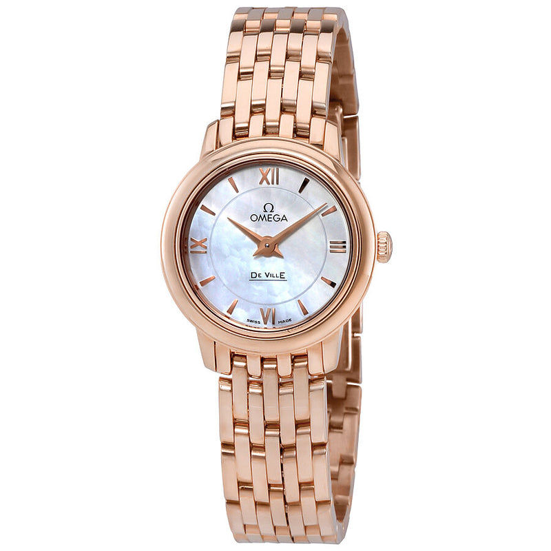 Omega De Ville Prestige Mother of Pearl Dial Ladies Watch 42450246005002#424.50.24.60.05.002 - Watches of America