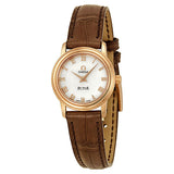Omega De Ville Prestige Mother of Pearl Dial Rose Gold Ladies Watch #4693.71.02 - Watches of America