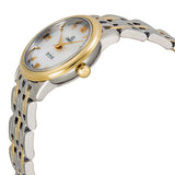 Omega De Ville Prestige Mother of Pearl Dial Stainless Steel and 18kt Yellow Gold Ladies Watch 42420246005001#424.20.24.60.05.001 - Watches of America #2