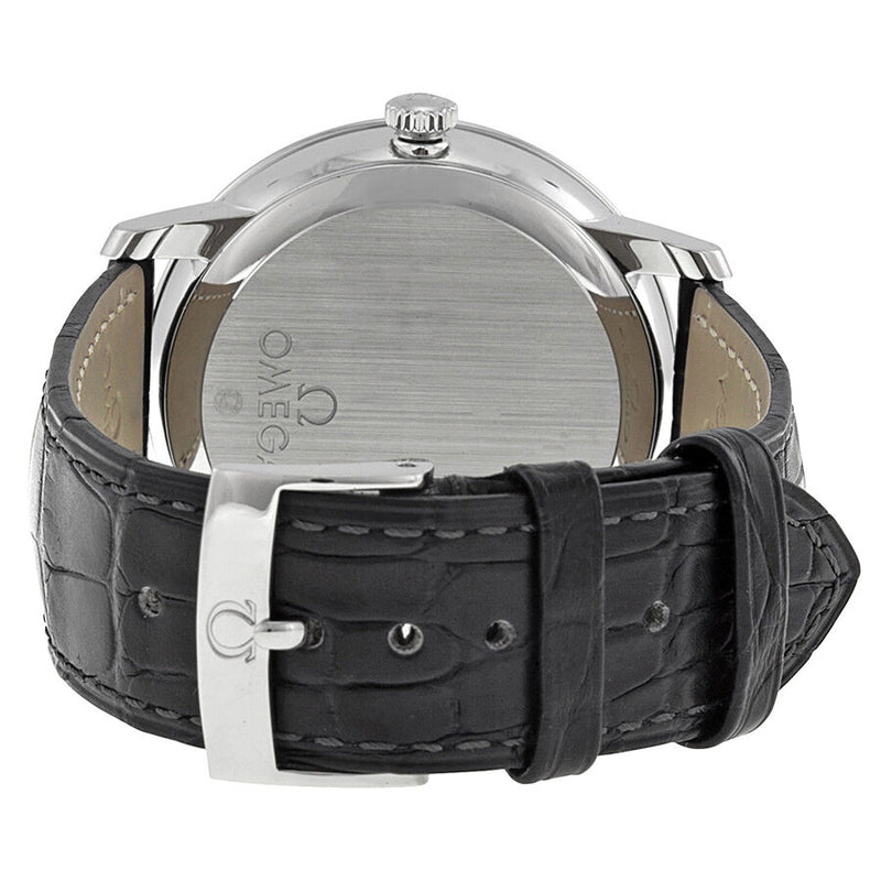 Omega De Ville Prestige Silver Dial Black Leather Men's Watch #424.13.40.21.02.001 - Watches of America #3