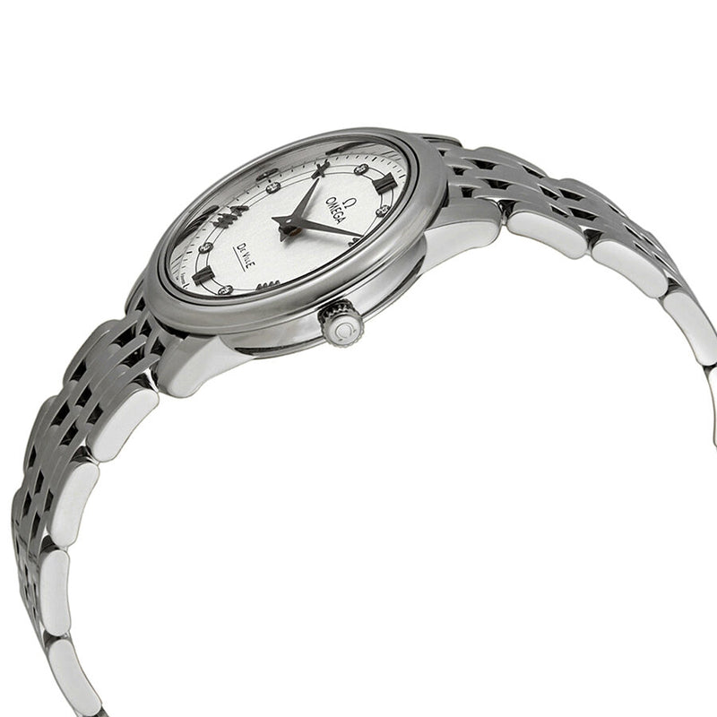 Omega De Ville Prestige White Silvery Diamond Dial Ladies Watch #424.10.27.60.52.002 - Watches of America #2