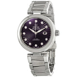 Omega De Ville Purple Diamond Dial Automatic Ladies Watch #425.30.34.20.60.001 - Watches of America