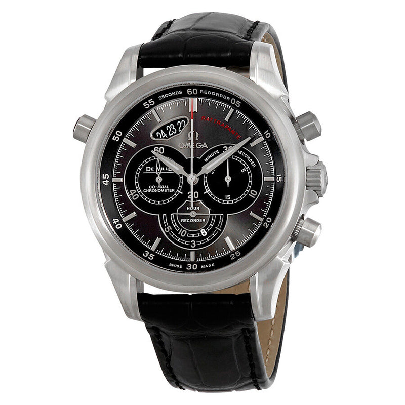 Omega De Ville Rattrapante Automatic Chronograph Grey Dial Men's Watch #422.13.44.51.06.001 - Watches of America