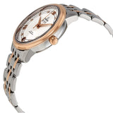 Omega De Ville Silver Diamond Dial Ladies Steel and 18kt Rose Gold Watch #424.20.33.20.52.002 - Watches of America #2