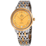 Omega De Ville Yellow Gold Diamond Dial Steel and 18kt Yellow Gold Ladies Watch #424.20.33.20.58.003 - Watches of America