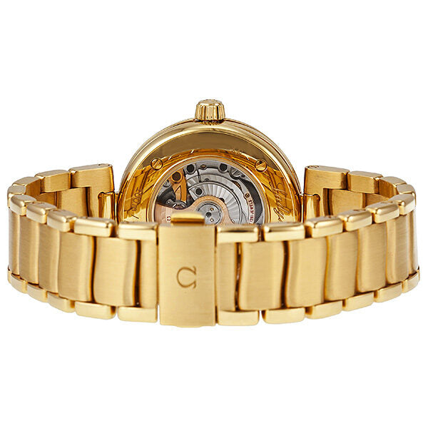 Omega DeVille Ladymatic Black Diamond Dial 18kt Yellow Gold Ladies Watch #425.60.34.20.51.002 - Watches of America #3